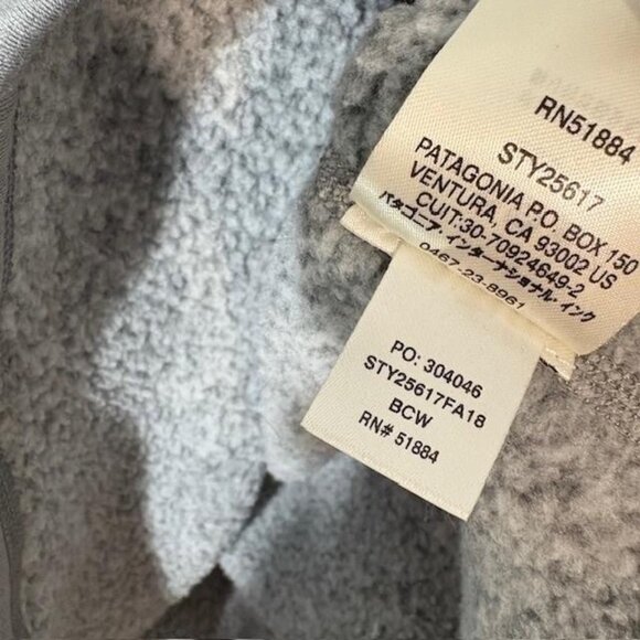 Patagonia Better Sweater 1/4 Zip Pullover Womens Medium Gray Fleece Knit Zendesk - Picture 5 of 8